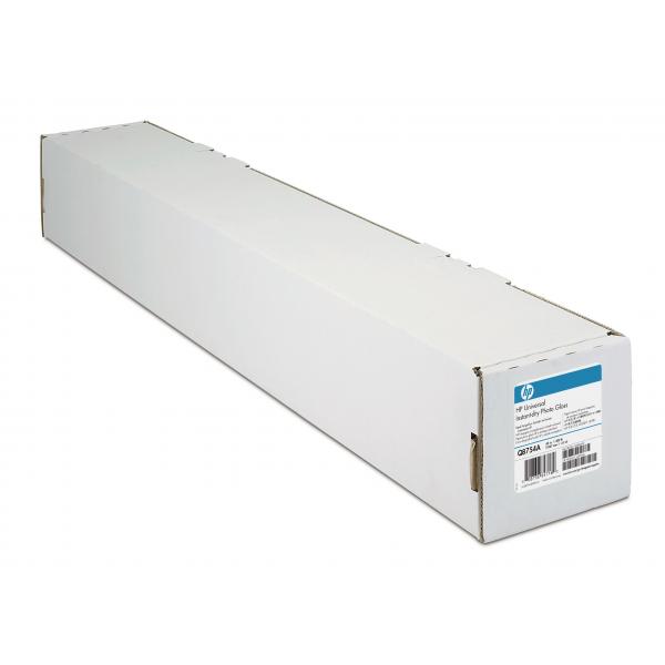 HP Universal Instant-dry Gloss Photo Paper-610 mm x 30.5 m [24 in x 100 ft] Marrone, Bianco (HP Universal - fotopapir - skinnende -)