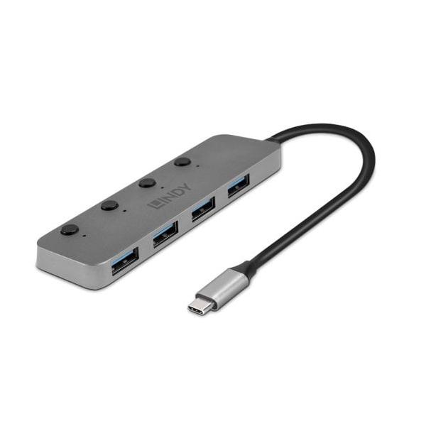 Hub USB 3.2 Gen 1 Tipo C, 4 Porte