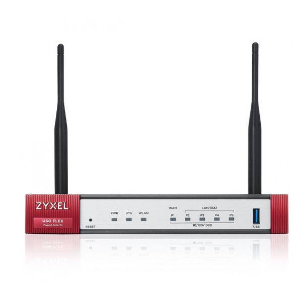 Zyxel USG FLEX 50AX firewall [hardware] 0,35 Gbit/s (Zyxel ZyWALL USG FLEX 50AX - Firewall - 4 porte - 1GbE - Wi-Fi 6 - 2.4 GHz, 5 GHz - gestito da cloud)