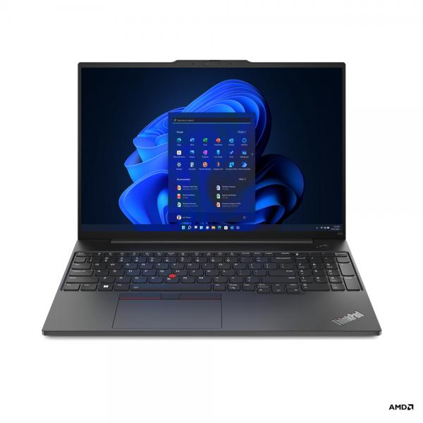 Lenovo ThinkPad E16 AMD Ryzenâ„¢ 5 7530U Computer portatile 40,6 cm [16] WUXGA 8 GB DDR4-SDRAM 256 GB SSD Wi-Fi 6 [802.11ax] Windows 11 Pro Nero (E16 G1 R5 8GB 256GB W11P) - Versione UK
