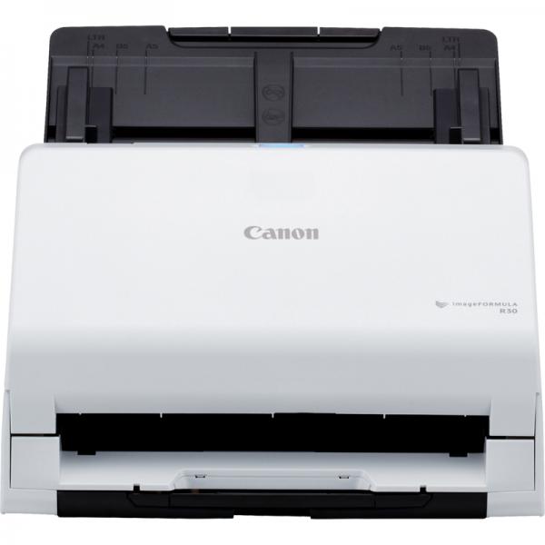 Canon imageFORMULA R30 Scanner con ADF + alimentatore di fogli 600 x 600 DPI A4 Bianco (Canon R30 Deskop Scanner)
