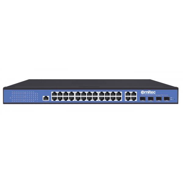Ernitec ELECTRA-248/4 switch di rete Gestito Gigabit Ethernet [10/100/1000] Supporto Power over Ethernet [PoE] (Managed L2 - - 48x10/100/1000Mbps PoE+ Ports - 1xConsole Port 4x10G SFP Slots, 565W 48x10/100/1000Mbps PoE+ Ports1xConsole - Warranty: 60M)