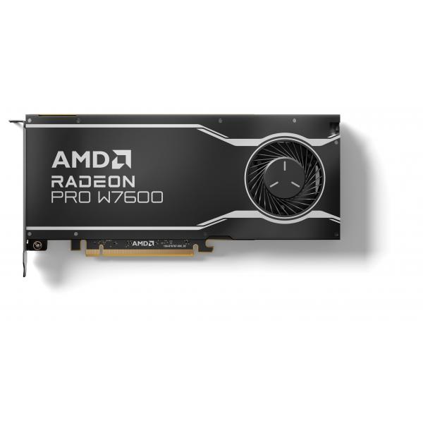 AMD Radeon Pro W7600 - Scheda grafica - Radeon Pro W7600 - 8 GB GDDR6 - PCIe 4.0 x8 - 4 x DisplayPort