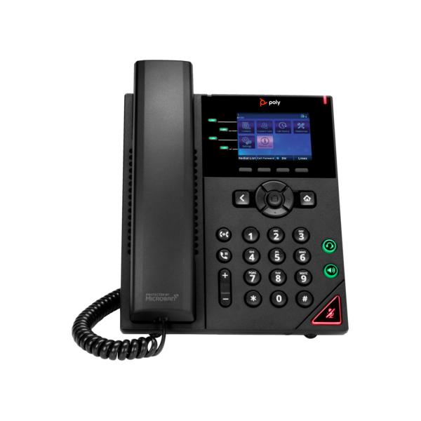 POLY VVX250 4-LINE IP PHONE+POE-ENB - Versione UK