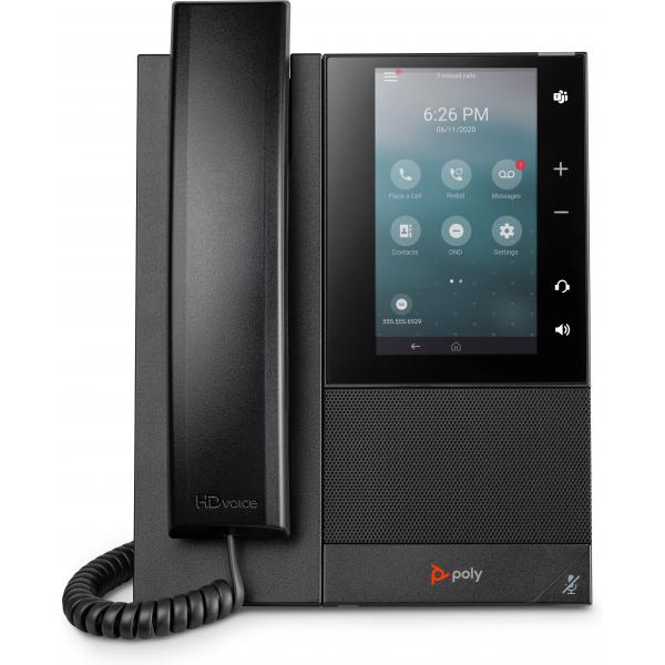POLY Telefono multimediale aziendale CCX 500 con Open SIP e abilitato per PoE (CCX 500 MEDIA PHONE OPENSIP PO - )