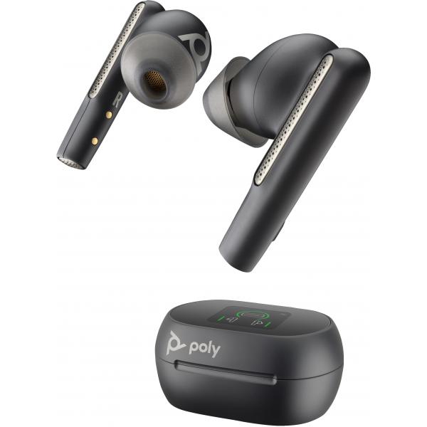 POLY Voyager Free 60+ UC Auricolare True Wireless Stereo (TWS) In-ear Ufficio USB tipo-C Bluetooth Nero