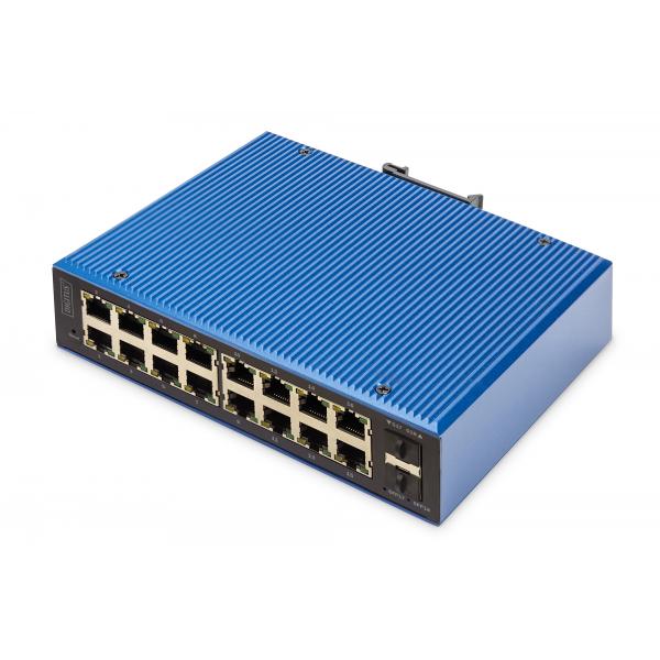 Digitus DN-651159 switch di rete Gestito L2 Gigabit Ethernet (10/100/1000) Supporto Power over Ethernet (PoE) Nero, Blu