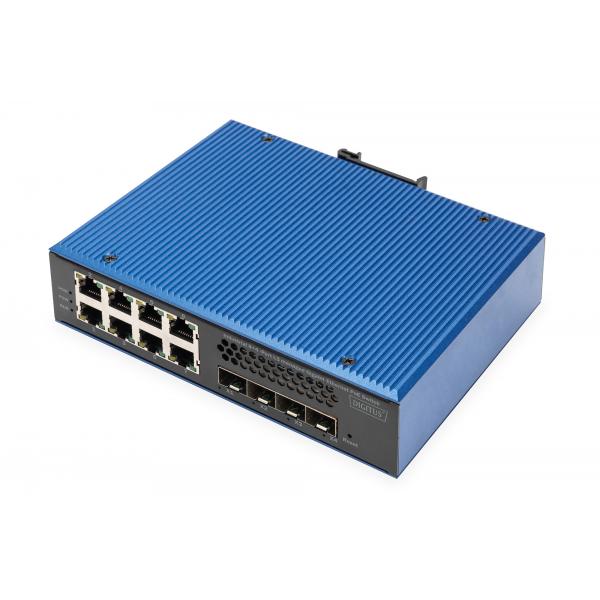Digitus DN-651161 switch di rete Gestito L2/L3 Gigabit Ethernet (10/100/1000) Supporto Power over Ethernet (PoE) Nero, Blu