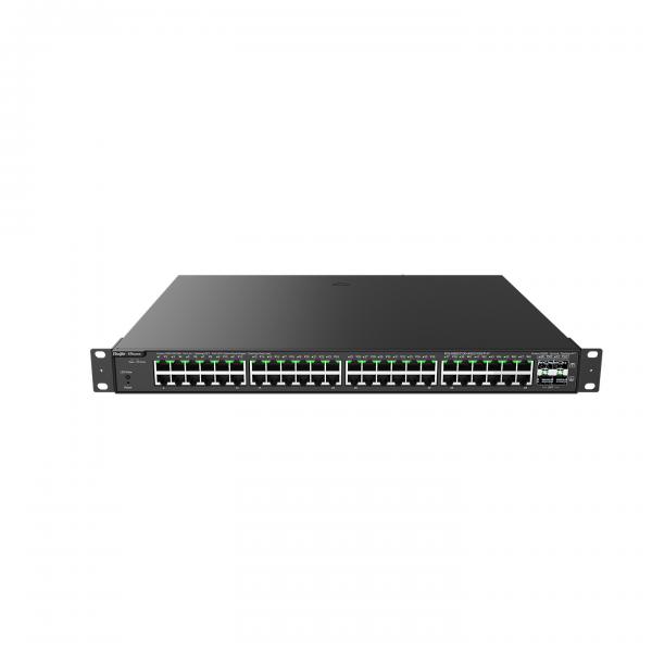 Ruijie Networks RG-NBS3100-48GT4SFP-P switch di rete Gestito L2 Gigabit Ethernet (10/100/1000) Supporto Power over Ethernet (PoE) Nero
