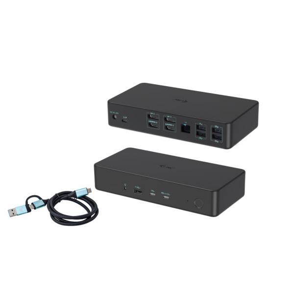 i-tec USB 3.0 / USB-C / Thunderbolt 3 Professional Dual 4K Display Docking Station Generation 2 + Power Delivery 100W (USB 3.0/USB-C/TB 3 PRO DUAL 4K - DISPLAY DOCKING STATION GEN2 PD)
