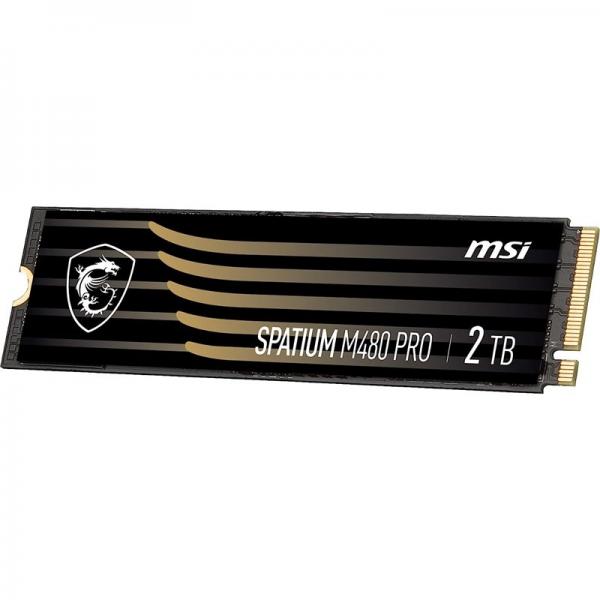 MSI SPATIUM M480 PRO PCIE 4.0 NVME M.2 2TB drives allo stato solido PCI Express 4.0 3D NAND (MSI SSD SPATIUM M480 PRO M.2 PCIE 2TB)
