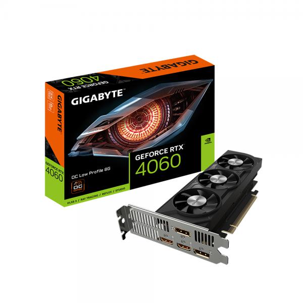 Gigabyte GeForce RTX 4060 OC Low Profile 8G NVIDIA GeForce RTXÂ­ 4060 8 GB GDDR6 (GPU NV 4060 OC Low Profile 8G Fan)