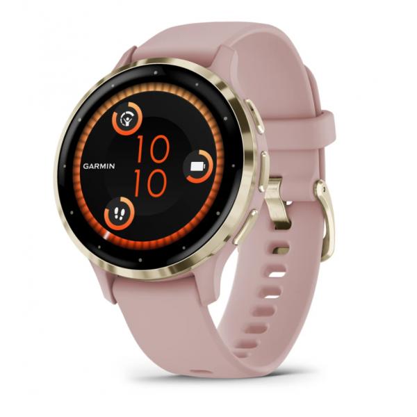 Garmin Venu 3S 3,05 cm [1.2] AMOLED 41 mm Digitale 390 x 390 Pixel Touch screen Oro, Rosa Wi-Fi GPS [satellitare] (Garmin Venu 3S Smartwatch dust rose/soft gold)