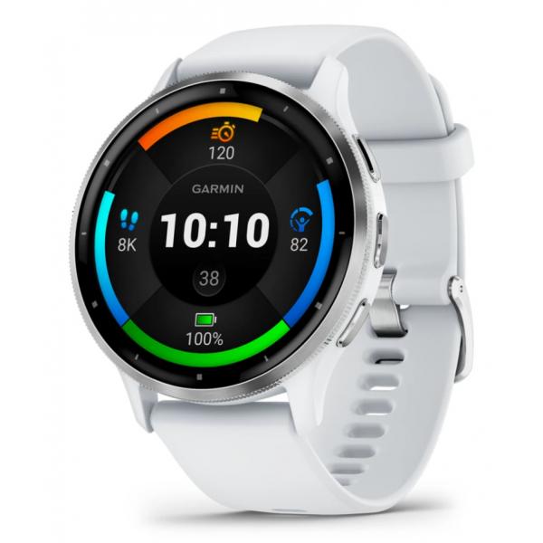 Garmin Venu 3 3,56 cm [1.4] AMOLED 45 mm Digitale 454 x 454 Pixel Touch screen Argento, Bianco Wi-Fi GPS [satellitare] (Garmin Venu 3 Smartwatch whitestone)