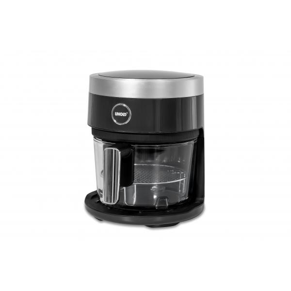 Unold 58695 friggitrice Singolo 3,5 L Indipendente 1200 W Friggitrice ad aria calda Nero (Unold 58695 Heissluftfritteuse Glas)