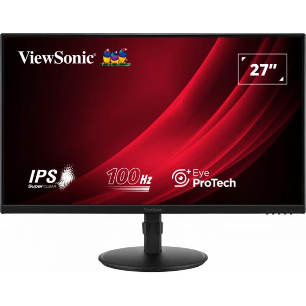 Viewsonic VG2708A Monitor PC 68,6 cm [27] 1920 x 1080 Pixel Full HD LED Nero (ViewSonic VG2708A 27 Inch IPS Monitor, Full HD, 5ms, 100Hz, USB Hub, Display Port, HDMI, VGA, Height Adjust, Swivel, Pivot, Speakers)
