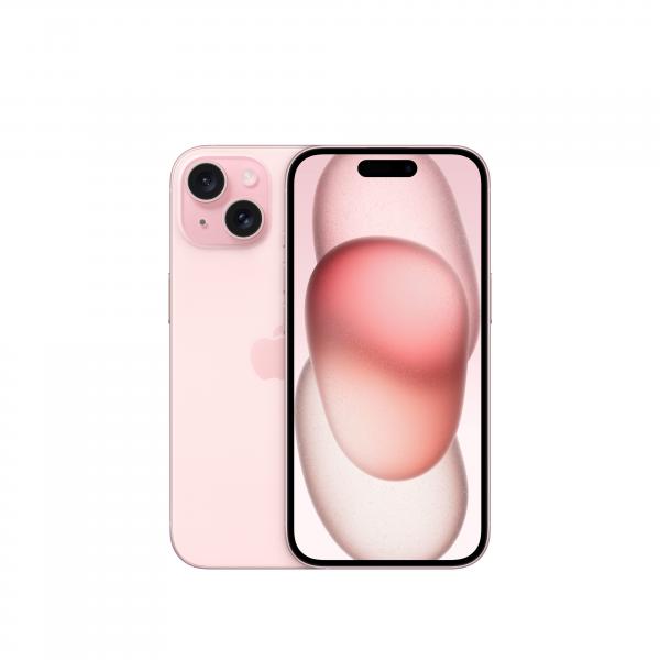 Apple iPhone 15 128GB Rosa (Apple iPhone 15 - 5G smartphone - dual SIM /Memoria Interna 128 GB - display OLED - 6.1 - 2556 x 1179 pixel - 2x fotocamere posteriori 48 MP, 12 MP - front camera 12 MP - rosa)