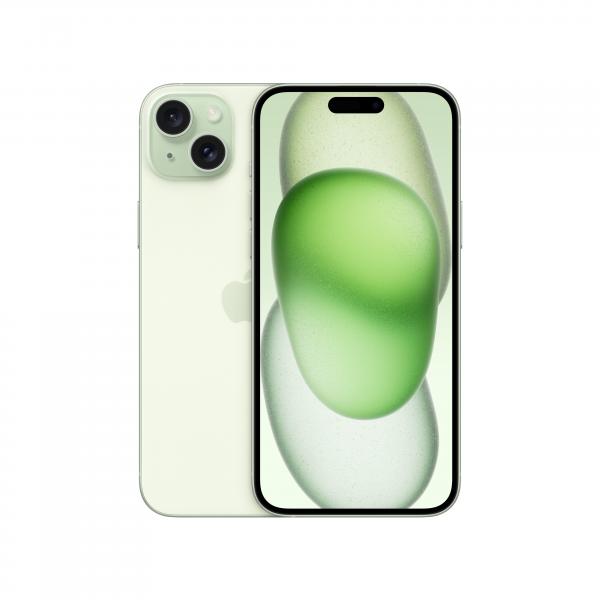 Apple iPhone 15 Plus 128GB Verde (Apple iPhone 15 Plus - 5G smartphone - dual SIM /Memoria Interna 128 GB - display OLED - 6.7 - 2796 x 1290 pixels - 2x fotocamere posteriori 48 MP, 12 MP - front camera 12 MP - verde)