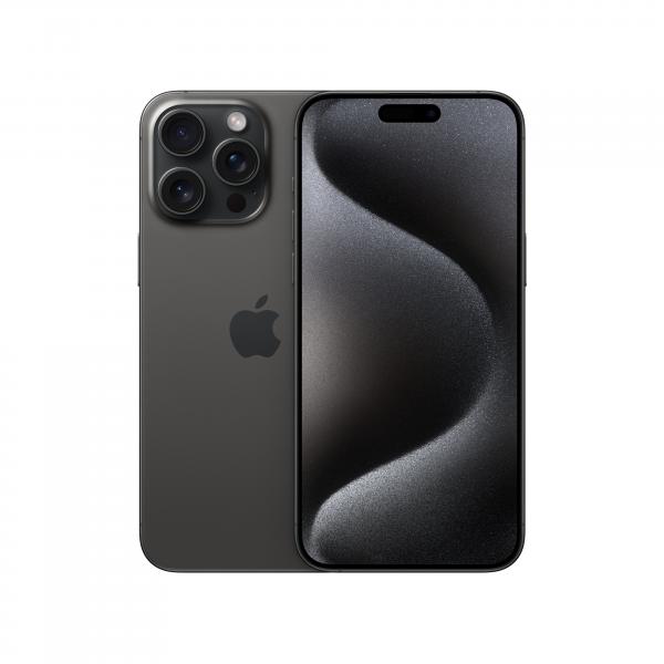 Apple iPhone 15 Pro Max 256GB Titanio Nero (Apple iPhone 15 Pro Max - 5G smartphone - dual SIM /Memoria Interna 256 GB - display OLED - 6.7 - 2796 x 1290 pixels [120 Hz] - 3 x fotocamere posteriori 48 MP, 12 MP, 12 MP - front camera 12 MP - nero titanio)