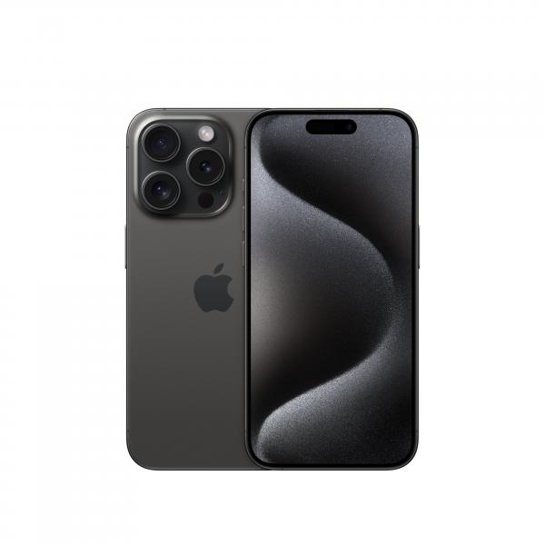 Apple iPhone 15 Pro 512GB Titanio Nero (Apple iPhone 15 Pro - 5G smartphone - dual SIM /Memoria Interna 512 GB - display OLED - 6.1 - 2556 x 1179 pixel [120 Hz] - 3 x fotocamere posteriori 48 MP, 12 MP, 12 MP - front camera 12 MP - nero titanio)