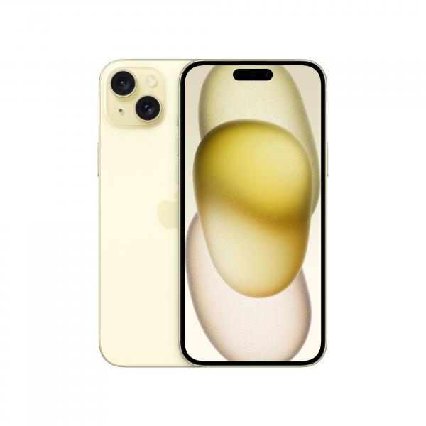 Apple iPhone 15 Plus 17 cm [6.7] Doppia SIM iOS 17 5G USB tipo-C 128 GB Giallo (Apple iPhone 15 Plus - 5G smartphone - dual-SIM / Internal Memory 128 GB - OLED display - 6.7 - 2796 x 1290 pixels - 2x rear cameras 48 MP, 12 MP - front camera 12 MP - yellow)