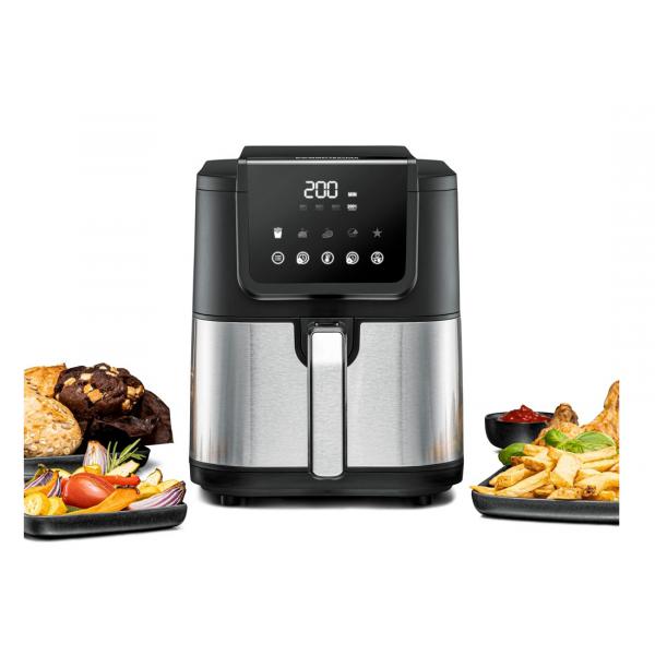 Rommelsbacher FRH 1500 friggitrice Singolo 5 L Indipendente 1500 W Friggitrice ad aria calda Nero, Acciaio inox (Rommelsbacher FRH 1500 frituregryde En)