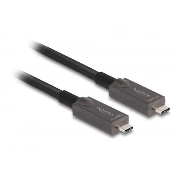 DeLOCK 84179 cavo USB 15 m USB 3.2 Gen 2 (3.1 Gen 2) USB C Nero
