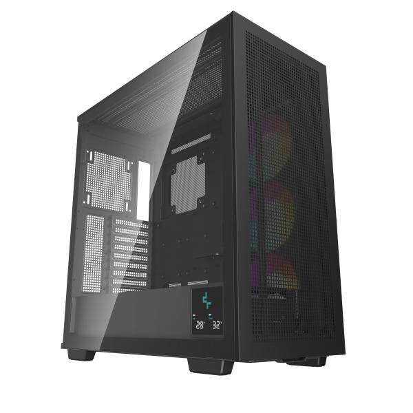 DeepCool Morpheus Tower Nero (DeepCool Morpheus Case, Gaming, Black, Full Tower, 4 x USB 3.0 / 1 x USB Type-C, Tempered Glass Side Window Panel, 1x 420mm ARGB side fan, Mini-ITX / M-ATX / ATX / E-ATX)