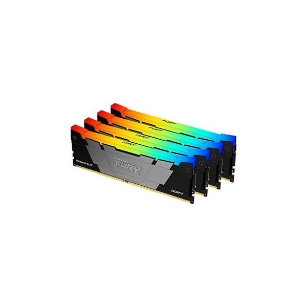Kingston Technology FURY 128GB 3200MT/s DDR4 CL16 DIMM (Kit da 4) Renegade RGB