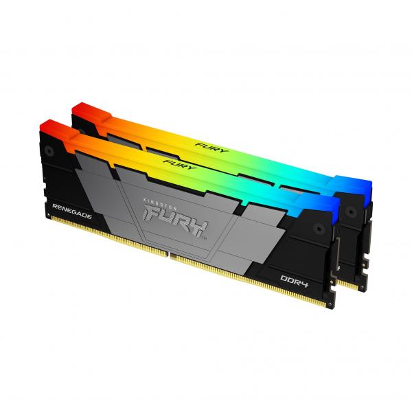 KIT DDR4 KINGSTON 32Gb (2x16GB) 3600Mhz - KINGSTON FURY CL16 - RGB - KF436C16RB12AK2/32
