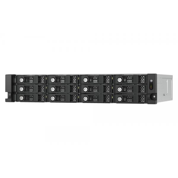 QNAP TL-R1200PES-RP contenitore di unità di archiviazione Box esterno HDD/SSD Nero, Grigio 2.5/3.5"