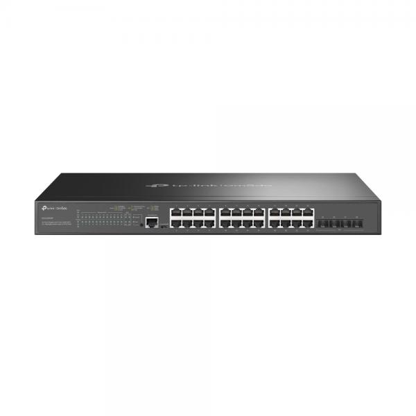 TP-Link Omada SG3428XMP switch di rete Gestito L2+ Gigabit Ethernet (10/100/1000) Supporto Power over Ethernet (PoE) 1U Nero