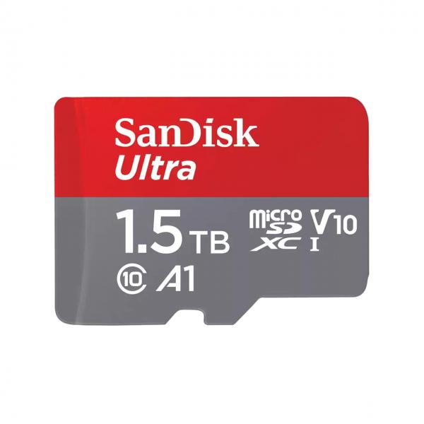 SanDisk Ultra 1,5 TB MicroSDXC UHS-I Classe 10 (SanDisk Ultra - Scheda di memoria flash [adattatore da microSDXC a SD in dotazione] - 1.5 TB - A1 / UHS Class 1 / Class10 - UHS-I microSDXC)