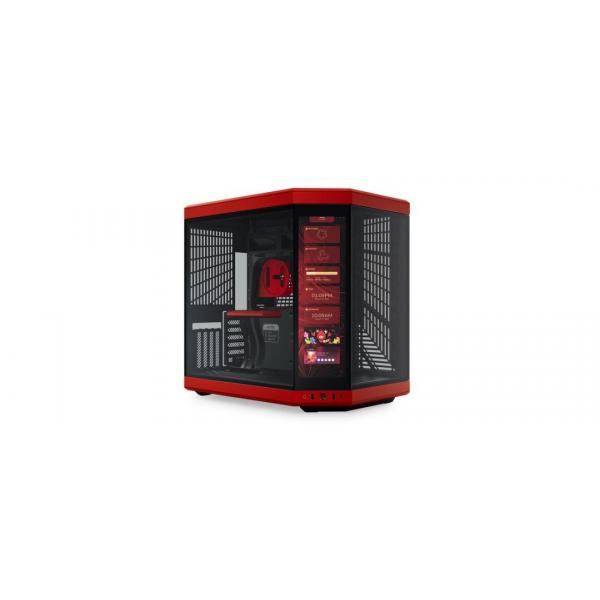 HYTE Y70 Touch rot Tempered Glass Midi Tower Nero, Rosso