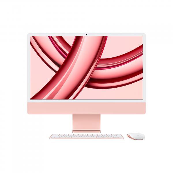 Apple iMac Apple M M3 59,7 cm [23.5] 4480 x 2520 Pixel PC All-in-one 8 GB 256 GB SSD macOS Sonoma Wi-Fi 6E [802.11ax] Rosa (IMAC 24 M3 CHIP 8C/8C 8GB RAM - 256GB SSD MM K PINK) - Versione Tedesca