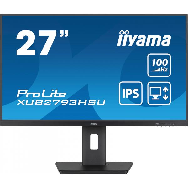 iiyama ProLite Monitor PC 68,6 cm [27] 1920 x 1080 Pixel Full HD LED Nero (iiyama XUB2793HSU-B6 27 IPS LCD)