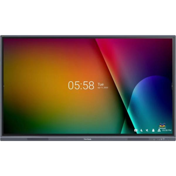 Viewsonic IFP6533-G lavagna interattiva 165,1 cm [65] 3840 x 2160 Pixel Touch screen Nero HDMI (VIEWBOARD 33SERIE TOUCHSCREEN - 65IN UHD ANDROID 11 IR 450 NITS)