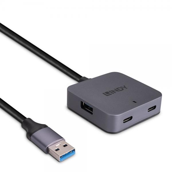 Hub USB 3.0 da 5 m, 4 porte