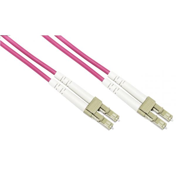 Cavo Fibra Ottica 1mt Lc/lc 10*pz Multimodale Duplex Om4 50/125 Lsoh