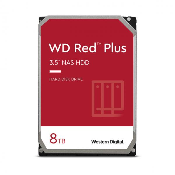 Western Digital Red Plus 3.5 8 TB Serial ATA III (WD HD3.5 SATA3 8TB WD80EFPX / 24x7 / NAS [Di] 256MB / 5640rpm / CMR)