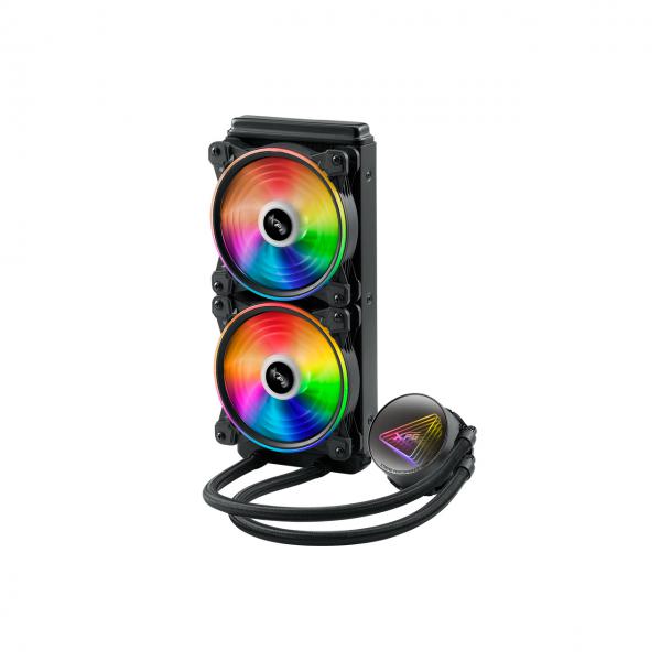 ADATA XPG DISSIPATORE CPU ACQUA LEVANTE X 240 ARGB BLACK RGB MIRROR PUMP HEAD - immagine prodotto
