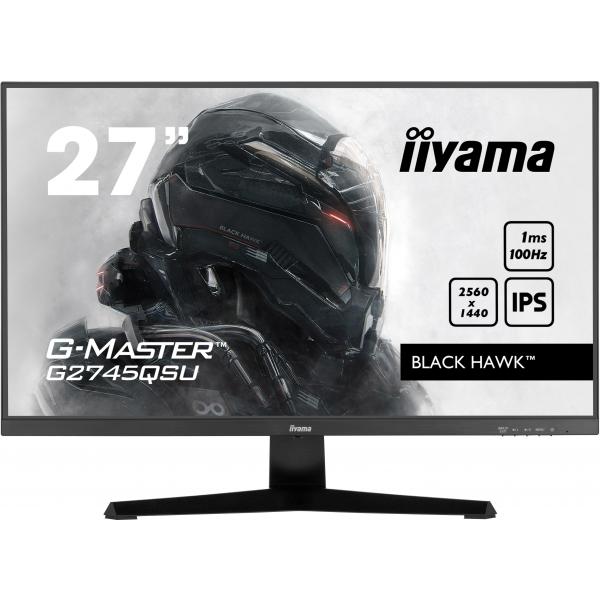 iiyama G-MASTER G2745QSU-B1 Monitor PC 68,6 cm [27] 2560 x 1440 Pixel Dual WQHD LED Nero (27IN G-MASTER BLACK HAWK - 2560X1440 16:9 100HZ 1MS 1300:1)
