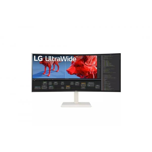 LG 38WR85QC-W Monitor PC 96,5 cm [38] 3840 x 1600 Pixel UltraWide Quad HD LCD Bianco (38IN IPS ULTRAWIDE CURVED QHD+ - USB-C [3840 X 1600] 21:09 HDMIX2)
