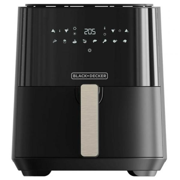 Black & Decker BXAF5000E Singolo 5 L 1450 W Friggitrice ad aria calda Nero (BLACK+DECKER AIR Fryer Black 5L 1450W)