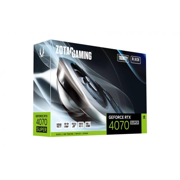Zotac GeForce RTX 4070 Super Trinity Black Edition 12GB GDDR6X DLSS 3.5 HDMI/3*DP PCi Ex 4.0 16x