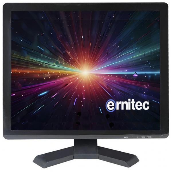 Ernitec 0070-24117-P-5:4 monitor di sorveglianza 43,2 cm [17] 1280 x 1024 Pixel (17 Surveillance monitor for - 24/7 Use, 1280 x 1024 - Resolution 1 x HDMI 2.0, 1 x VGA, 2 x BNC inputs. 1 x BNC output