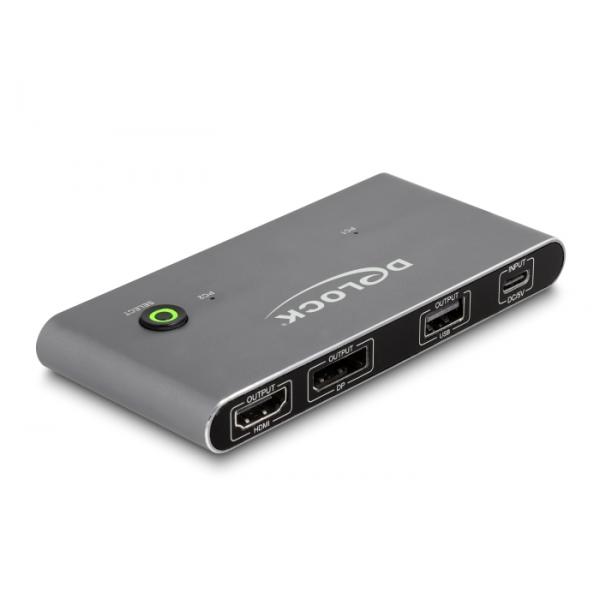 Delock 11485 Switch Per KeyboarD-VideO-Mouse (kvm) Antracite
