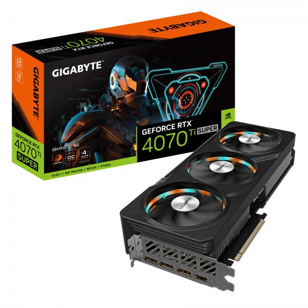 Gigabyte GAMING GeForce RTX 4070 Ti SUPER OC 16G NVIDIA 16 GB GDDR6X (GPU NV 4070TI Super Gaming OC 16G Fan)