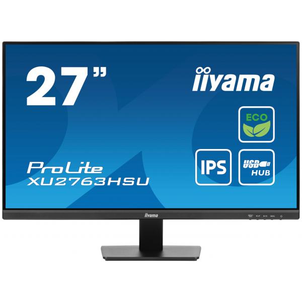 iiyama ProLite XU2763HSU-B1 Monitor PC 68,6 cm [27] 1920 x 1080 Pixel Full HD LED Nero (iiyama XU2763HSU-B1 27 Eco IPS LCD)