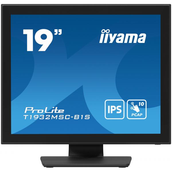 iiyama ProLite T1932MSC-B1S Monitor PC 48,3 cm (19") 1280 x 1024 Pixel Full HD LED Touch screen Da tavolo Nero